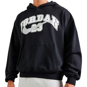 Jordan MVP Mens XXL Oversized French Terry Pullover Hoodie Black IB7274-010 New